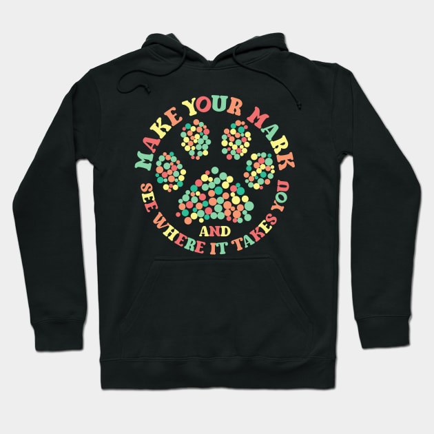 International Dot Day Paw Hoodie by alcoshirts